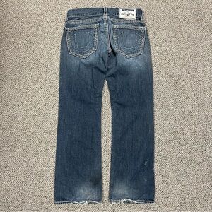 True Religion Men's Blue Straight-Leg Jeans